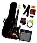 0301614032-combo-dlx Fender Squier By Affinity Strat Hss Pack Brown 660845718425