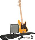 0301672050 Squier Affinity Precision Bass Pack With Fender Rumble 15w Amp Butterscotch 885978475643
