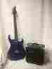 09020596 Sik-1 Slivertone Sik 1 Electric Guitar Purple With Amp Beginner Package 792533604236