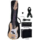 10815272 Size Junior Kids Natural Electric Precision Bass Guitar Amp Starter