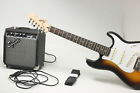 301812032 Fender Squier Stratocaster Short Scale Beginner Electric Frontman Brown Sunburst
