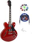 3145786543 Firefly New Premium Full Size Hollow Body Electric Guitar Fire