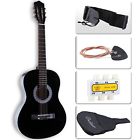 6070 Lagrima Beginners Acoustic Guitar Case Strap Tuner Pick Steel Strings
