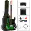 15wstrap 60700050 Zety Crescent Electric Guitar 15w