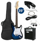 700161255775 Zeny Full Size Electric Guitar With Amp Case