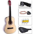 744110047134 Case Beginners Acoustic Guitar Strap Tuner Pick Steel