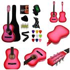 89798 Ymc Pink Acoustic Guitar Starter Package Gig Bag 709044198857