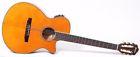 00606559807239 Aeg10niitng Ibanez Classical Nylon Cutaway Guitar Tangerine Gloss
