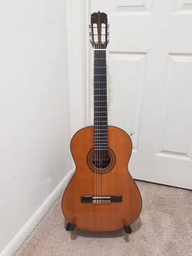 Ac-40 Aria Concert Classical Guitar Made In Japan 1970s Excellent With Case