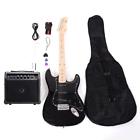 B07c1vslz3 Isin New Black Full Size Electric Guitar Beginner Amp Accessories