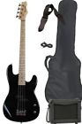 Bass235bkpkgstrt Dgelectric Electric Bass Guitar