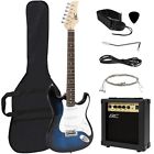 Best Choice Products Full Size Blue Electric Guitar With Amp Case And Accessories Pack Beginner Star 813373016246