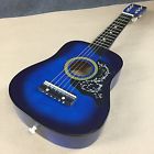 Blue Acoustic Guitar De Rosa Kids Toy 25 Starter Kit Small Size Childrens 781624433558