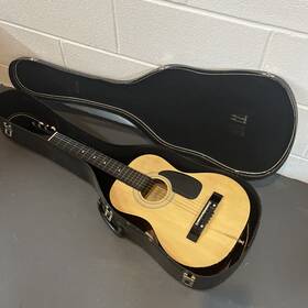 Cs33 Castilla Guitar Beige 33 Inch Long With Original Case Missing One String