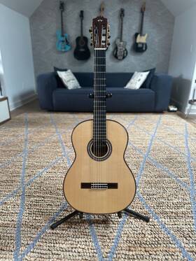 99730826543265423 Cordoba F10 Flamenco Blanca Guitar