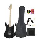 Dlxgtr235blackdvdpkg Davison Guitars Black Full Size Electric Guitar Practice Amp With
