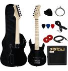 Eg30-5w-bk Ymc Stedman Pro Kids Electric Guitar Pack Amp Gig Bag