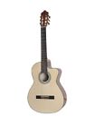 Electric Guitar Adm Full Size Cutaway Nylon Strings Natural Gloss Package Inclu 6920253762149