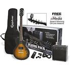 Epiphone Electric Guitar Set Les Paul Player Pack Strap Cable Bag Case Amp Pick 711106331317