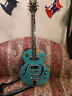 Epiphone Wildcat Semi Hollow Teal Guitar With Bigsby
