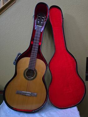 A-460 Franciscan Classical Guitar Made In Japan 1970s Natural