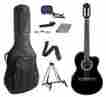 Ga35cebkn Ga35ce Black Night High Gloss Finish Ibanez Classical Guitar Pack Free Deluxe Bag Accessories 100 Value 887802202463