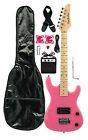 Ge36co-mpk Viper De Rosa New Kids Starter Electric Guitar Pack 3 4 Scale 36 Pink W Amp Mint