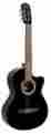 Gfc349-bk Gfc349 Huntington New Black Cutaway Acoustic Electric Classical Guitar