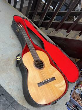 Awn71 Giannini Vintage 1977 Classical Guitar Made In Brazil Excellent Sound