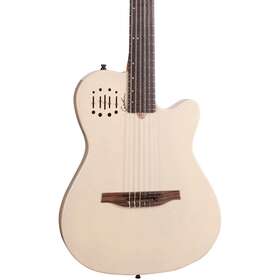 52400 Godin Multiac Mundial Nylon-string Acoustic-electric Guitar Ozark Cream With Bag