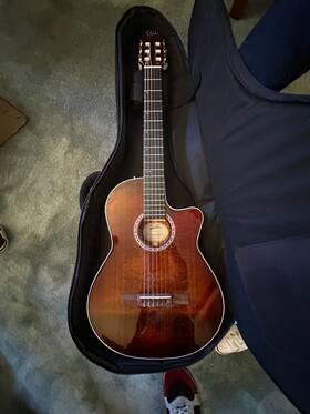 Godin 623501051229 Arena Pro Cw Bourbon Burst Eq Classical Guitar With Bag - Excellent Condition