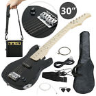 Gsd-y01-1207a-1 Segawe Electric Guitar Kids Black With Amp Case Strap And