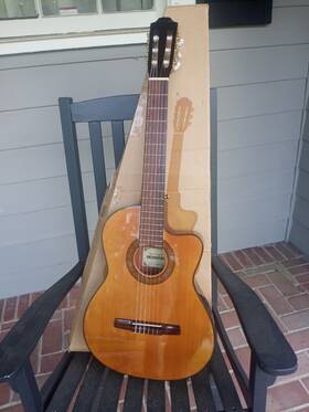 Hohner Hc09te-n 2009 Hc09 Electric Classical Thin Line In Very Good Condition Plug&play