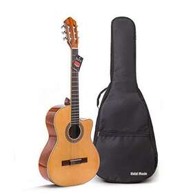 Hola Music 850004933053 Cutaway Classical Guitar With Savarez Nylon Strings By Full Size 39 Inch