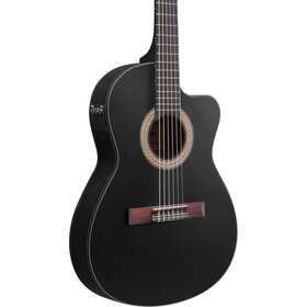 Ga5mhtcewk Ibanez Ga5mhtce Thinline Classical Acoustic-electric Guitar Weathered Black