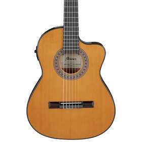 Ga5tce3qam Ibanez Ga5tce3q 3/4 Size Thinline Classical Acoustic-electric Guitar Amber