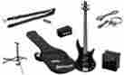 Ijsr190-bk Ibanez Bass Guitar Pack New
