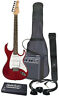 Jrpak6tr-a Reynold Electric Guitar Starter Pack Trans Red 801128384436