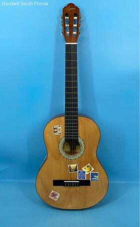 Cag-1 Lyons Beige Brown Acoustic Guitar With Case