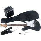 Meg3915pak Avgo Full Size Electric Guitar Kit With Amplifier Black