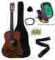 Mg38-cf Austin Bazaar Acoustic Guitar Starters Kit Beginner Music Bundle Digital Tuner Folk Country Ro