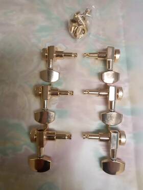 Mx1630gd-3mx1631gd-3 Musician Outfitters Guitar Locking Tuners Tuning Pegs Gold 3r3l Keys Electric Acoustic