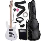 Ep39-wh N-a Raptor Dual Hum Bucker Electric Guitar Starter Pack 707129320452