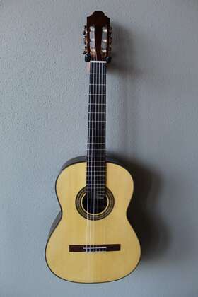 05784930654365435 Navarro Brand New Marlon Francisco Spruce Top Classical Guitar - 630 Scale