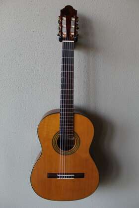 65879403658743264236 Navarro Brand New Marlon Francisco Cedar Top Classical Guitar - 630 Scale