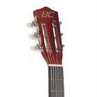 01208 New Beginners Acoustic Guitar With Case Strap Tuner And Pick Natural 13373