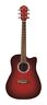 Od45crdbpakw Oscar Schmidt Dreadnought Acoustic Guitar Pack Red Burst 801128140452