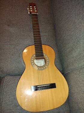 Oscar Schmidt 801128296821 New - 3/4 Sized Classical Guitar Natural Satin Finish #oc1