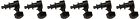 6-in-line P2659 Ping Screwless Mount Geared Tuners Black 736021249936