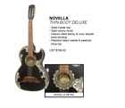 Paracho Elite Novella String Bajo Quintos Guitar Thin Body Deluxe